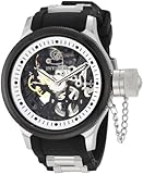 Invicta Men's 10051 Russian Diver Mechanical Black Skeleton Dial Black Polyurethane Watch Invicta Men's 10051 Russian Diver Mechanical Black Skeleton Dial Black Polyurethane Watch