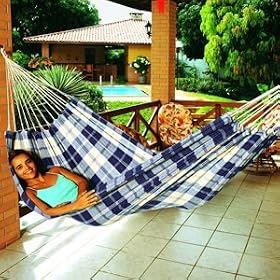 Natal Brazilian Hammock - Navy Blue/Natural