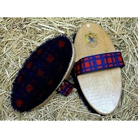 Body Brush Blue/Red Plaid Small