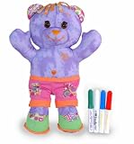 Doodle Bear Large w/ Washable Marker Drew - Wild Colors
