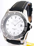 Mens Invicta Leather Rotating Bezel Date Watch 0005-BK01