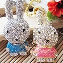 8GB Cute Rabbit Jewellery Jewelry USB Flash Pen Drive Disk Memory with Simulated DIAMOND Crystals -Ideal Great Gift (1x PINK)