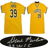 Signed Dave Parker Pirates 1979 World Series Jersey Mounted COA Always a fan favorite. Parker won the 1979 World Series with the Pittsburgh Pirates, their last World Series title. Parker won the 1978 NL MVP and was a 7x All-Star. Jersey comes with Mounted Memories certificate of authenticity and numbered hologram verified at Mounted Memories' website. Mounted Memories is one of the largest me
