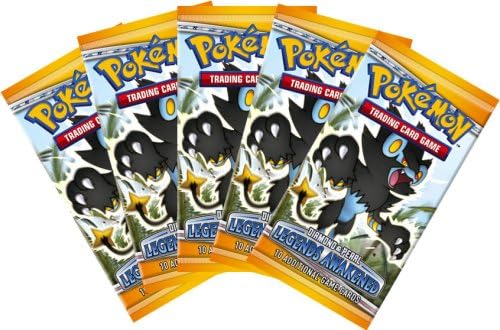 Pokemon DP6 Legends Awakened Booster Pack (5 Pack Lot) [Toy]