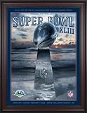 Framed Canvas 36 x 48 Super Bowl XLIII Program Print | Details: 2009, Steelers vs Cardinals
