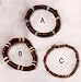 Wood and Coconut Shell Bead Stretch Bracelets