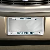 Miami Dolphins Chrome License Plate Frame