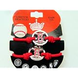 Boston Red Sox Set Of 2 Logo Stretch Bracelet Hair Tie