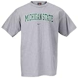 Nike Michigan State Spartans Juvenile Ash Classic Arched Logo T-shirt