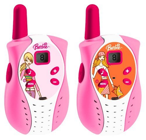 Lexibook - TW20BB - Imitations - Talkie-Walkies numeriques Barbie portee 3km + faces interchangeables