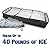 Duraviva Insulated Food & Drink Party Serving Tray Portable Foldable Cooler for Beverages, Buffet, Picnic, BBQ, Salad Seafood Bar