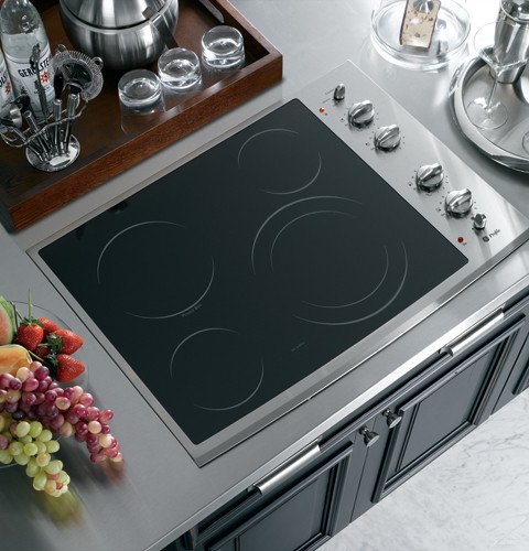 GE PP912SMSS ProfileTM 30″ Built-In CleanDesign Electric Cooktop