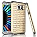 Galaxy Note 7 Case, Note 7 Case, Tekcoo® [Tstar Series] [Champagne Gold] Studded Rhinestone Crystal Bling Rubber Defender Plastic Rugged Slim Hard Case Cover For Samsung Galaxy Note 7 2016 N930
