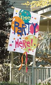 Party is Here Decorative Flag