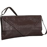 Ashley M Oversized woven envelop clutch