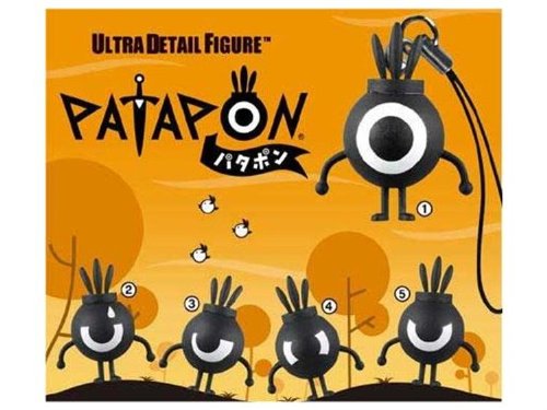sony psp game patapon ultra detail figure keychain set of 5  more detail click!