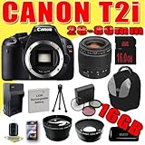 Canon EOS Rebel T2i 18 MP CMOS APS-C Digital SLR Camera w/ Tamron AF 28-80m ....