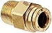 Legris 3115 60 18DOT Nylon & Nickel-Plated Brass Push-To-Connect Fitting, Complies with DOT, Inline Connector, 3/8