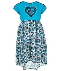 Girls Leopard Print Cotton/Polyester  Dress