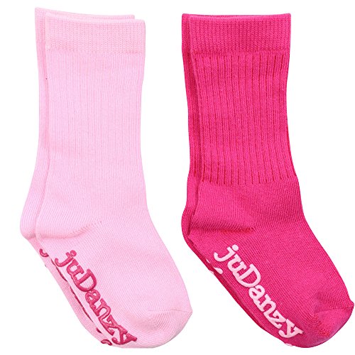 juDanzy 2 Pack of Ribbed Mid-Calf Girls & Boys Socks