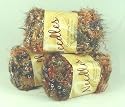Fluffy Knitting Yarn 50gm 10balls/Pk - Brown/Black/White/Orange