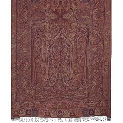 Wool Blanket Asian Jacquard Pattern India 55 inches x 106 inches