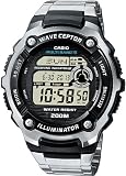 Casio Wave Ceptor - WV-200DE-1AVER - Montre Homme - Quartz Digitale - Bracelet en Acier - Radio Pilotée - Multifonctions