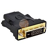 Premium DVI-M to HDMI-F Video Adaptor - Supports Sony PS3 - Gold Plated