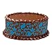 Chocolate Designer Print Baroque in Blue 3 Strips of Edible Cake Art Images Made of Sugar