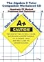 Algebra 2 Tutor Companion Worksheet CD