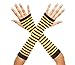 Music Legs Women's Opaque Stripes Arm Warmer