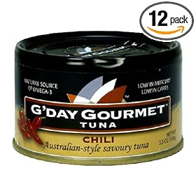 G'Day Gourmet Tuna Chili , 3.5-Ounce Cans (Pack of 12)