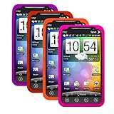 Cbus Wireless Four Silicone Cases / Skins / Covers for HTC Evo 4G - Purple, ....