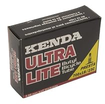 Kenda 700x23/25c U LITE Presta Valve Bike Inner Tube x2