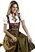 Dirndl Womens 3-Piece Dirndl with Floral Embroidery 42 Red Floral