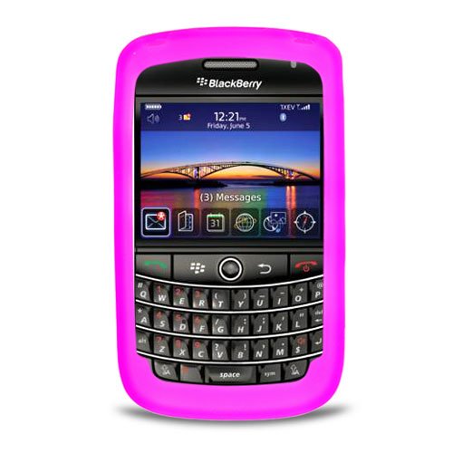 RIM BlackBerry Tour2 9650 (Verizon & Sprint) Silicone Skin Case Hot Pink