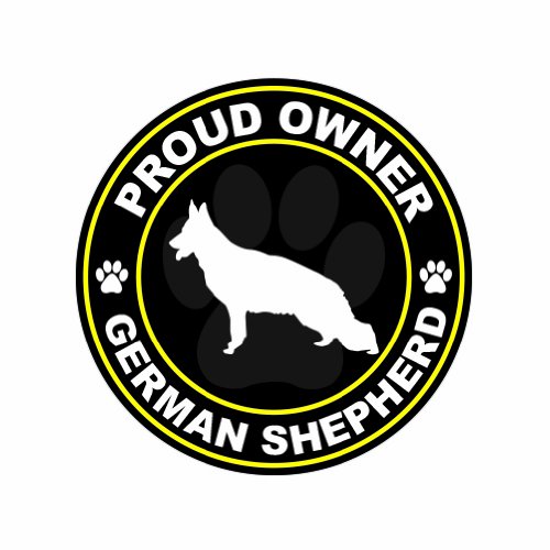Proud Owner German Shepherd - Color Sticker - Decal - Die Cut