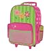 Stephen Joseph Girls 2-6x Rolling Flower Luggage,Lime Green/Hot Pink,One Size