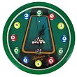 Trademark Ball Set Hang Billiards Clock - Quartz Movement Wall Clock