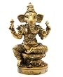 Antique Gold Finish Resin Ganesh Statue
