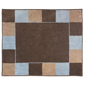 Soho Blue and Brown Accent Floor Rug by JoJo Designs