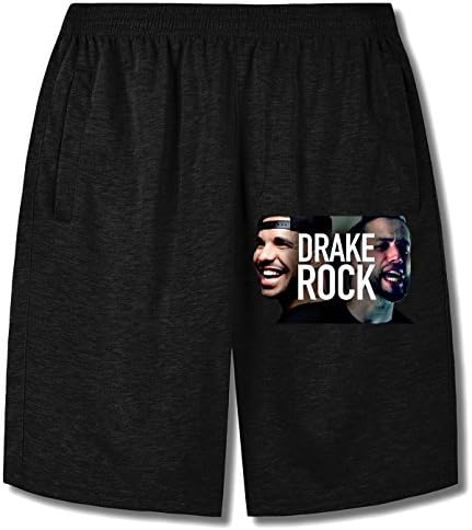 CUMENTEE Drake Pop Style Shorts Sweatpants For mens black