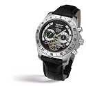 Perigaum Mens Stainless w/ Black Dial Transatlantic Watch
