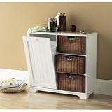 Kitchen Storage Table - White by 