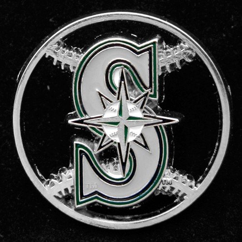 Seattle Mariners Team Logo Cut-Out Baseball Pin