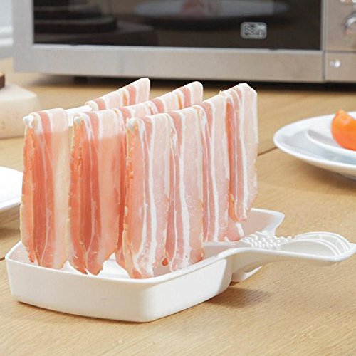 Cheap Bacon Keeper Maker Microwave Cook Breakfast 12 Rashers Plastic