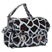 Kalencom Coated Double Buckle Diaper Bag (Giraffe Choc/Blue)