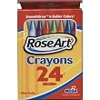 RoseArt Crayons, Non-Toxic, 24/BX, Assorted