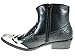 ALFA Men's M1794 Short Westren Cowboy Boots Faux Snake Skin