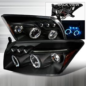 2006 - 2009 Dodge Caliber Halo Projector Headlights - Black (pair)